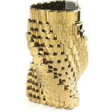 Mikasa Moor Gold Dokulu Porselen Vazo 16X17X34CM