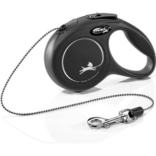 Delixa Flexi New Classic Xs Beden Siyah 3mt Ipli Tasma