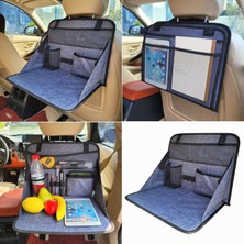 Delixa 3 Araba Koltuk Arkası Eşya Düzenleyici Organizatör Katlanır ve Masa Olma Özelliği Çok Amaçlı