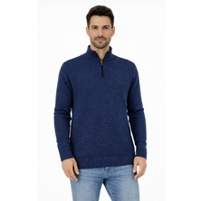 Modaplaza Erkek Polo Yaka Fermuarlı Kazak 743