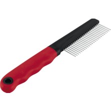 Delixa Gro 5862 Kedi-Köpek Çelik Tarak 17 x 3 Cm, Red, Wide Long