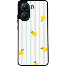  Xiaomi Poco X7 Pro Uyumlu Şerit Tasarımlı Glossy Mat Siyah Silikon Telefon Kılıfı