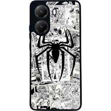  Xiaomi Poco X7 Pro Uyumlu Spiderman Tasarımlı Glossy Mat Siyah Silikon Telefon Kılıfı