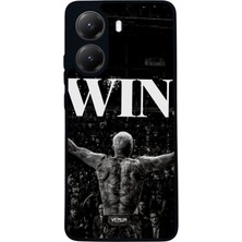  Xiaomi Poco X7 Pro Uyumlu Ufc Tasarımlı Glossy Mat Siyah Silikon Telefon Kılıfı