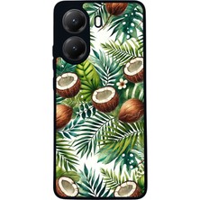  Xiaomi Poco X7 Pro Uyumlu Coconat Tasarımlı Glossy Mat Siyah Silikon Telefon Kılıfı