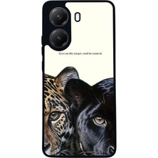  Xiaomi Poco X7 Pro Uyumlu Jaguar Tasarımlı Glossy Mat Siyah Silikon Telefon Kılıfı