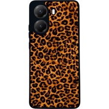  Xiaomi Poco X7 Pro Uyumlu Leopar Tasarımlı Glossy Mat Siyah Silikon Telefon Kılıfı