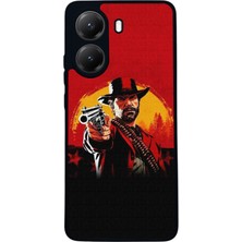  Xiaomi Poco X7 Pro Uyumlu Red Dead Redemption 2 Tasarımlı Glossy Mat Siyah Silikon Telefon Kılıfı