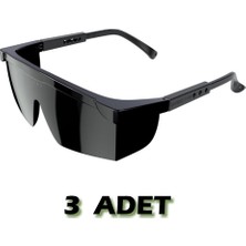 PremiumPort S-400 Standart Siyah Kaynak Iş Gözlüğü Seti (3'lü) Güvenli ve Şık