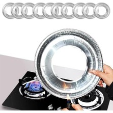 Storemax 10'lu Paket Ocak Koruyucu Yağ Geçirmez Alüminyum Folyo Ped, Yeniden Kullanılabilir Dayanıklı Temiz Hijyenik Mutfak Için (22 cm x 22 Cm)