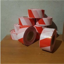 PremiumPort 6 cm Kırmızı Beyaz Emniyet Şeridi 100 Mt, Güvenli ve Çekici Tasarım