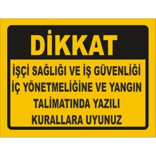 PremiumPort Güvenlik Uyarı Levhaları, Iş Güvenliği ve Uyarı Işaretleri Seti