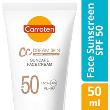 Carroten CC Suncare Tinted Face Cream SPF50 50ML Hassas Ciltler İçin Yüksek Koruma