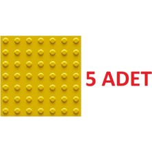 PremiumPort 5 Adet Yürüme Yüzeyi Noktası, 300X300 Mm, Uyarıcı Zemin Işaretleme