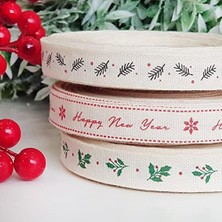 Storemax Pamuk Şerit, Happy New Year, 1.5 cm 5 Metre