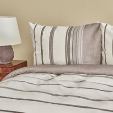 Storemax Vetro Terracotta Çift Kişilik Ipliği Boyalı Nevresim Takımı