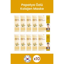 Dermal Canlandırıcı, Nemlendirici, Pürüzsüzleştirici Papatya Özlü Kollajen Maske X10 Adet