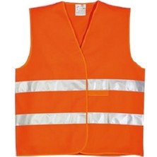 PremiumPort Yüksek Görünürlüklü Turuncu Güvenlik Yeleği, Günlük ve Spor Kullanımına Uygun