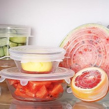 Storemax Silikon Streç Kapak Seti 6 Adet Kupa Bardak Kavanoz Kase Bonesi 6 Lı Silikon Kapak Seti Bpa Içermez