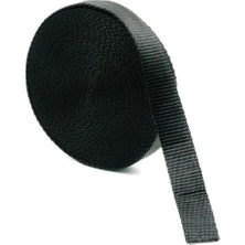 PremiumPort Dar Dokuma Şerit 25 mm Siyah 10 M, Çok Amaçlı ve Dayanıklı Kordon