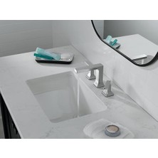Storemax Musluk Velum Yaygın Banyo Bataryası 3 Delikli, Krom Banyo Lavabo Bataryası, 2 Saplı Banyo Bataryası, Banyo Bataryası, Krom 3537LF-MPU