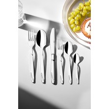 UltraMint Lizbon Sade 12 Kişilik 72 Parça Çatal Kaşık Takımı Seti