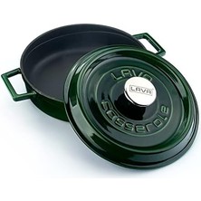 Storemax Metal Premium Serisi - Döküm Çok Amaçlı Tencere, Yuvarlak, 24 Cm, Majolik Yeşil