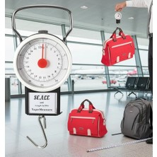 Hsc Bilişim 22 KG/50LB Kancalı Tartı Aleti 1 Metre Mezuralı Askılı Balıkçı Terazisi