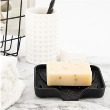 Storemax Silikon Mutfak, Banyo Su Giderli Vantuzlu Esnek Sabunluk Siyah Renk