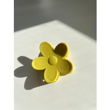 Luciaonline Sarı Flower Clips Saç Tokası