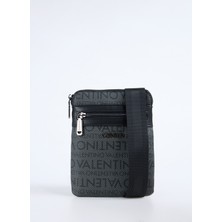 Valentino Bıllıon Siyah - Gri Erkek   Postacı Çantası