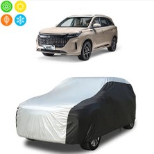 AUTOES Dfsk E5 Araba Brandası Oto Branda Gri-Siyah