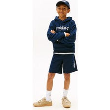 Tommy Hilfiger Lastikli Bel Normal Lacivert Erkek Çocuk Şort KB0KB10023C1G