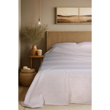 Cotton Collection Tek Kişilik Yatak Örtüsü Ekru