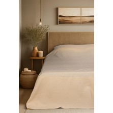 Cotton Collection Tek Kişilik Yatak Örtüsü Sarı