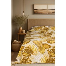 Cotton Collection Tek Kişilik Yatak Örtüsü Palmera