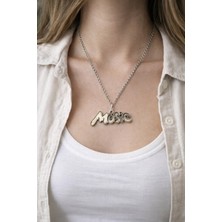 Herşey Nota Music Yazılı Metal Unisex Kolye