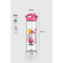 Renga Saga Kral Şakir Desenli 630 ml Tritan Çocuk Matara 222030 Pembe