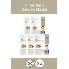 Dermal Arındırıcı, Nemlendirici ve Ton Eşitleyici Pirinç Özlü Kollajen Maske 23 gr 5 Adet