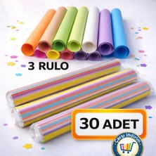 Nistabolje 30 Adet 50 x 70 cm Fon Kartonu Karışık Renkli (3 Rulo ) Fon Karton