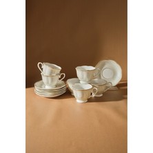 UltraMint Şık 6 Kişilik Kahve Fincanı Takımı, 80 Ml, Zarif ve Kullanışlı Tasarım