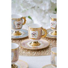 UltraMint Şık 6 Kişilik Kahve Fincan Takımı, 90 Ml, Modern Tasarım ve Kaliteli Malzeme