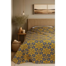 Cotton Collection Çift Kişilik Yatak Örtüsü Aurum