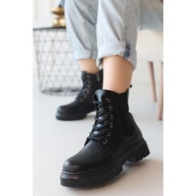 Shoegar Daum Siyah Cilt Bağcıklı Bot