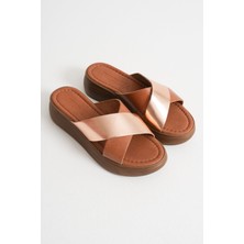 Shoegar Günlük Taba Hakiki Deri Terlik EATR31MY53G