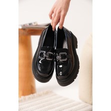 Shoegar Rugan Siyah Kadın Loafer EATR17MS01B