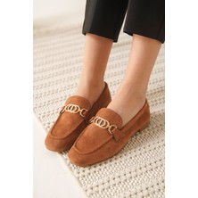Shoegar Kadın Süet Taba Günlük Ayakkabı EATR27MS01C