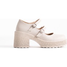 Shoegar Kadın Mat Bej Günlük Ayakkabı EATR06MS07D