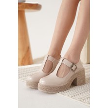 Shoegar Kadın Bej Rugan Günlük Ayakkabı EATR06MS06D