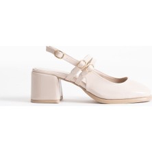 Shoegar Bej Rugan Kadın Topuklu Ayakkabı EATR02MS03B